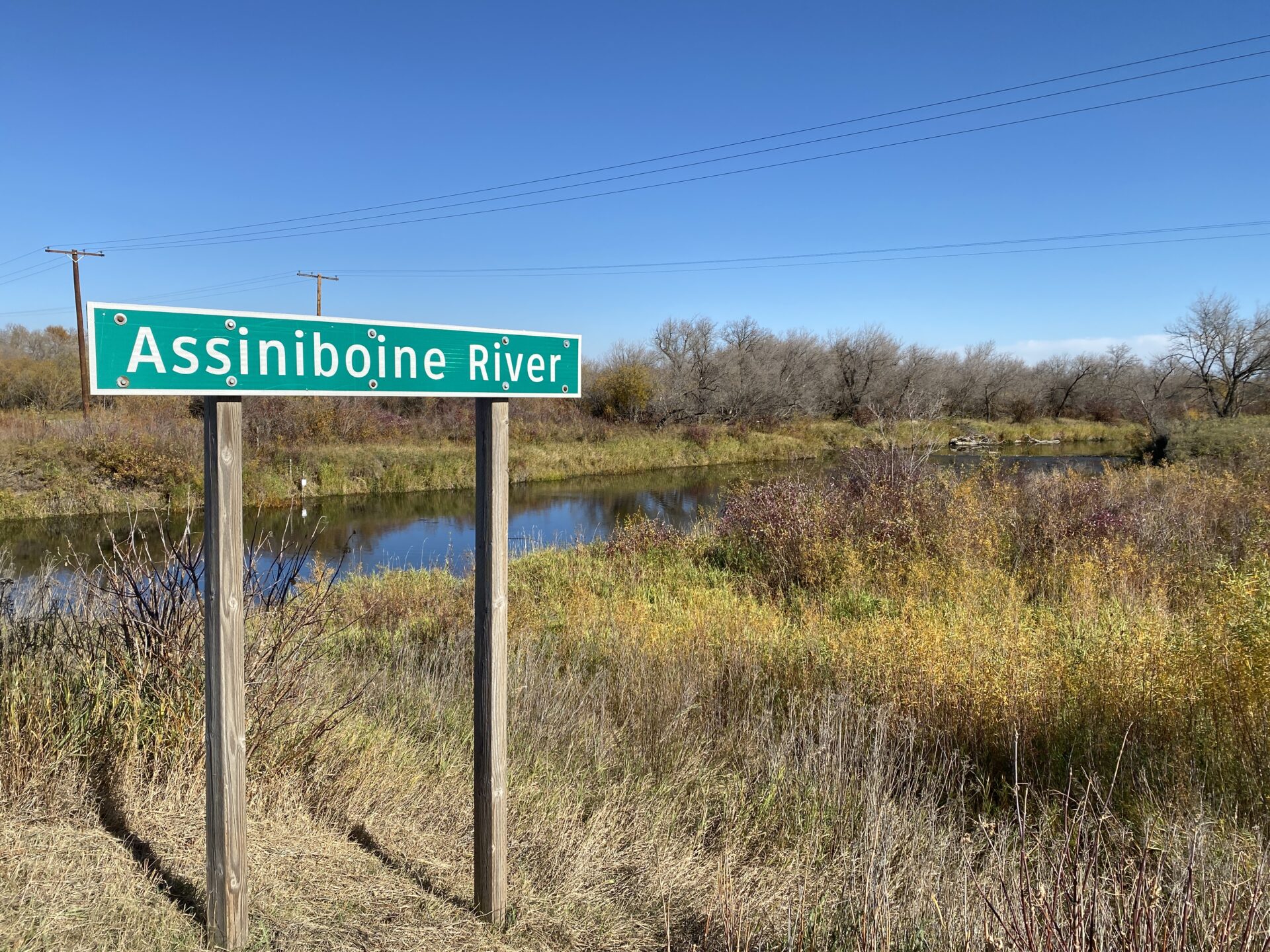 Assiniboine River Sign board